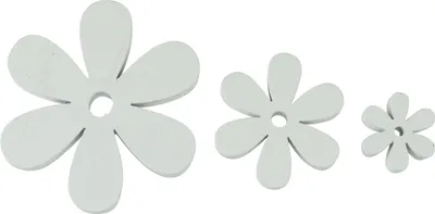 Produktbild von Holzblumen Deko Streudeko für Hochzeit Frühling und Winter, 20 Stück