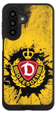 Produktbild von NIVOCASE Handyhülle für Samsung Galaxy A17 5G  Hülle NIVOpure Case Schwarz Fußball Offizielles Lizenzprodukt SG Dynamo Dresden