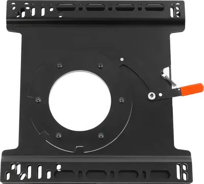 Produktbild von Sitzkonsole - Drehplatte 360° - Schwerlaststahl - Tragfähigkeit 12 kg - Schwarz