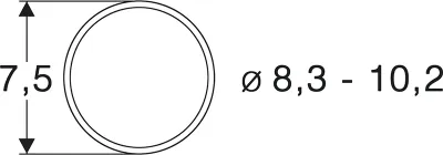 Produktbild von Roco 40068 H0 Haftringsatz Gleichstrom 8,3 bis 10,2mm 10 Stück