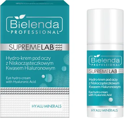 Produktbild von Bielenda SupremeLab Anti-Aging Augencreme mit Hyaluronsäure 15ml – Intensivpflege für strahlende Augenpartie