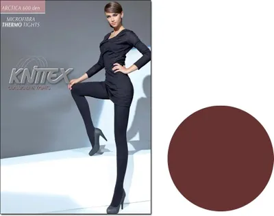 Produktbild von Mikrofaserstrumpfhose mit 600den Fleece 1-2 Choco
