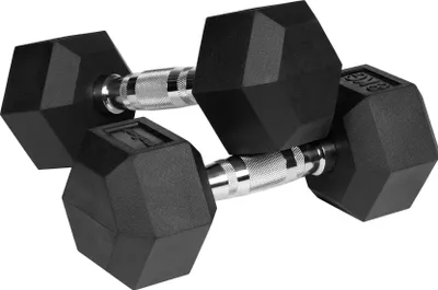 Immagine prodotto di Rebel ACTIVE Rubber-coated cast iron dumbbells 2x8 kg