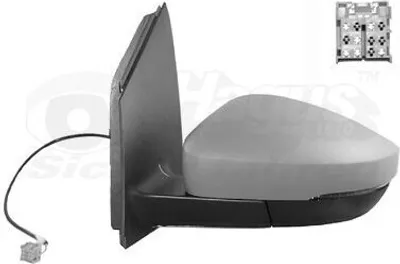 Produktbild von VAN WEZEL 5829827 Außenspiegel Seitenspiegel Links für VW Polo Schrägheck (6R1, 6C1) Asphärisch Beheizt Grundiert