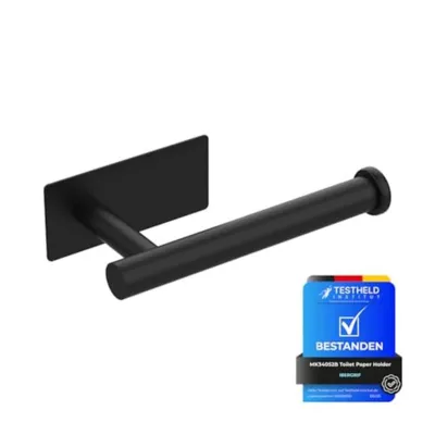 Produktbild von Toilettenpapierhalter zur Wandmontage, 304 Edelstahl, Schwarz