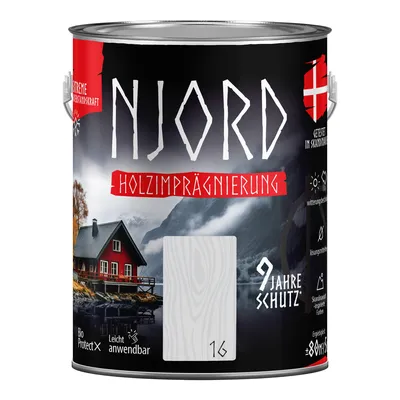 Produktbild von Holzimprägnierung NJORD 5L Holzschutz (16) Morgenfrost Schutzlack Wetterfest