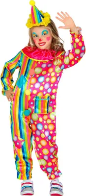 Produktbild von Rainbow Bubble Clownskostüm für Kinder