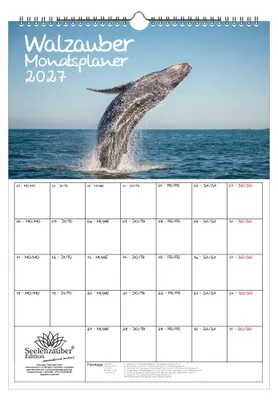 Produktbild von Walzauber Planer DIN A3 Kalender für 2027 Wal - Seelenzauber