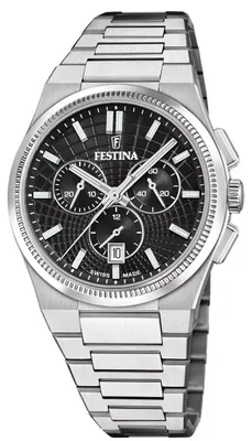 Zdjęcie produktu dla Festina Chronograf Rivé Swiss Made Black