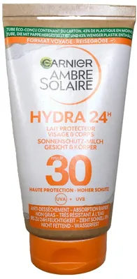 Obrázek produktu pro Garnier Ambre Solaire Sun Cream Hydratační mléko na opalování SPF 30