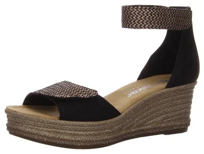 Produktbild von Rieker Sandalette schwarz kombi. in Gr. 43