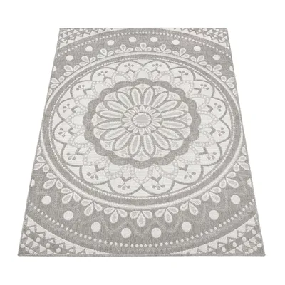 Produktbild von Paco Home Outdoor Teppich wetterfest & robust Mandala Boho Design pflegeleicht flachgewebt 120x160 cm