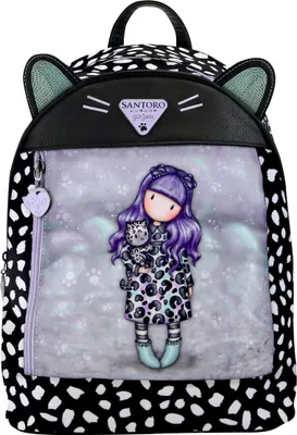 Immagine prodotto di Zaino casual Gorjuss Smitten kitten Nero Bianco (25,5 x 31 x 10 cm)