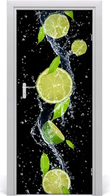 Produktbild von Tulup Türaufkleber 85x205 cm Dekorative Aufkleber Selbstklebend Wasserdichte Tapete Abnehmbar Schlafzimmer Wohnzimmer Wohnkultur - Limette