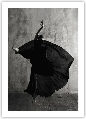 Produktbild von Poster - Poster ohne Rahmen - Tanz Schwarz Kleid - 50x70 cm - Wand Bild - Wanddeko - Wandbilder - Kunstposter - Wandposter - Bilder - Kunstdruck - Wanddekoration - Wandbild - P2XPA50x70-4536