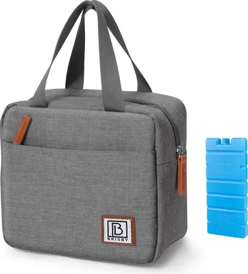 Produktbild von Brisby Kühltasche – Lunchtasche – 4 Liter – 4-lagige Isolierung – Dunkelgrau