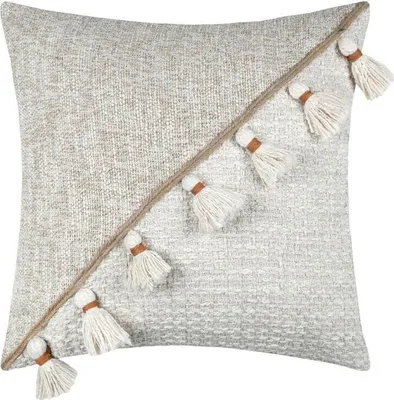 Immagine prodotto di Cuscino decorativo ZIANA boho con frange, 45 x 45 cm