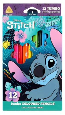 Obrázok produktu pre Disney Blue - Jumbo Trojuholníkové Ceruzky 12 Farieb - Steh /12/