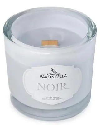 Image de Bougie à la cire de soja Noir blanche 170 g - Pavoncella