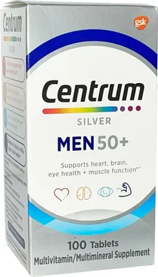 Produktbild von Centrum Silver Men 50+ Multivitamin/Multimineral, 100 Tabletten