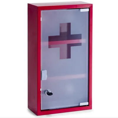 Zdjęcie produktu dla Zeller Present 18468, Przezroczysty, Czerwony, Szkło, Metal, 3 pół., 120 mm, 250 mm, 450 mm