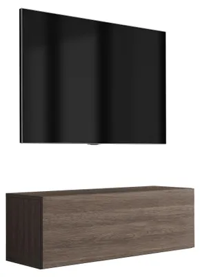 Zdjęcie produktu dla RTV stojak wiszący, dąb Dunin, 100 x 32 x 34 cm