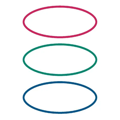 Produktbild von HERMA 5782 10x Schuletiketten neutral rot/grün/blau oval
