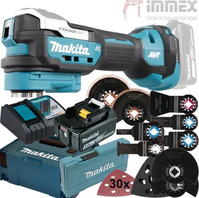 Produktbild von Makita Akku-Multifunktionswerkzeug 18V DTM52T1JX2