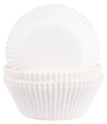 Produktbild von Demmler Muffinförmchen in Weiß - 100 Stück - ca. 5 x 3,2 cm  - backfest bis 220°C - aus Pergamentersatz