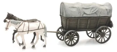 Produktbild von Artitec 387.285 - 1/87 / H0 Planwagen Mit Pferden - Fertigmodell - Neu