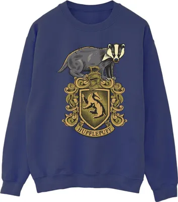 Produktbild von Harry Potter - "Hufflepuff" Sweatshirt für Herren BI28937 (L) (Marineblau)