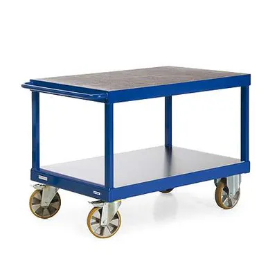 Produktbild von Bako Logistiksysteme Tischwagen R2200 mit 2 Ladeflächen und Schiebegriff 2200kg Tragkraft 1200x800mm