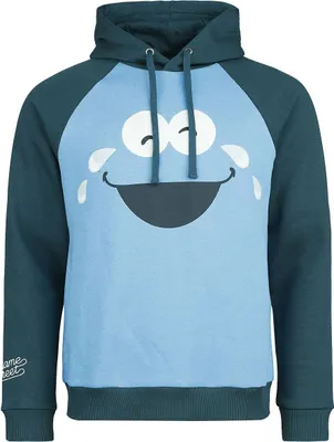 Produktbild von Sesame Street Kapuzenpullover Herren Krümelmonster blau XXL