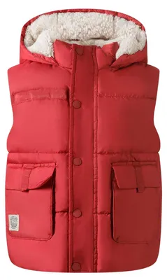 Image de Minoti - Gilet pour garçon, à capuche MN817 (110) (rouge)
