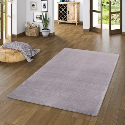 Produktbild von Velours Teppich Joy Grau, Größe:200x200 cm