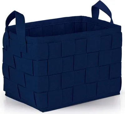Produktbild von N8WERK Filz-Aufbewahrungstasche M - 35 x 25 x 25 cm - Dunkelblau