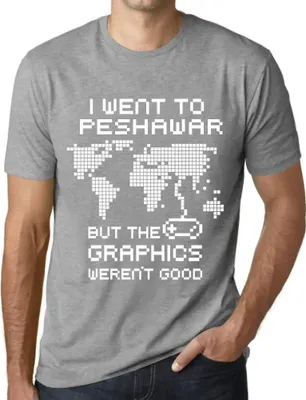 Produktbild von Herren Grafik T-Shirt Ich war in Peshawar aber die Grafiken waren nicht gut – I Went To Peshawar But The Graphics Weren’t Good – Öko-Verantwortlich