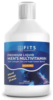 Image de Multivitamines pour hommes, sans sucre, 500 ml