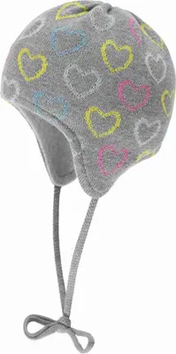 Immagine prodotto di Cappello da bambina Döll grigio motivo cuore 100% cotone