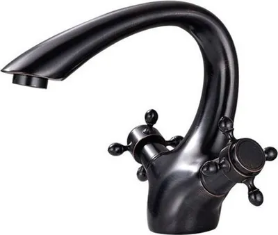 Produktbild von Silla | Wasserhahn Bad - Schwarz - Spültischarmatur - 16,5 cm Höhe - Einhebelmischer