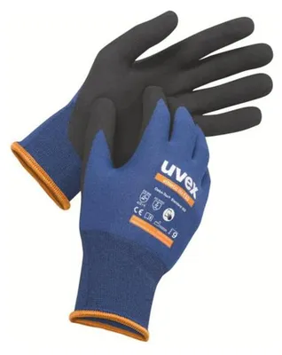 Produktbild von Uvex 60035, Fabrik-Handschuhe, Anthrazit, Blau, Erwachsener, Unisex, Schutz vor elektrostatischer Entladung (ESD), 1 Stück(e)