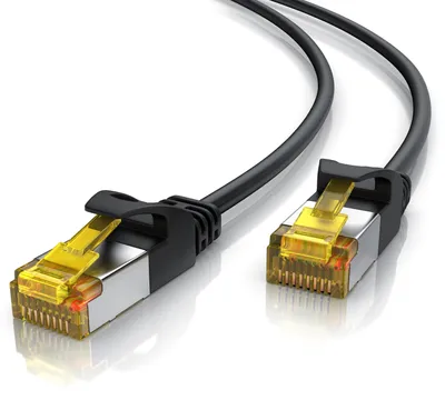 Zdjęcie produktu dla Primewire Ultra Slim Patch Cable Cat 7 - Kabel LAN Ethernet Gigabit - 10000 Mbit - Ekranowanie U/FTP PIMF - Kabel sieciowy - 1m