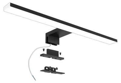 Obrázok produktu pre LED zrkadlo do kúpeľne, 10W, 820 lúmenov, 40 cm, čierna farba