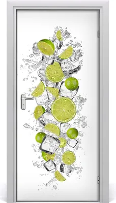 Produktbild von Tulup Türaufkleber 95x205 cm Dekorative Aufkleber Selbstklebend Wasserdichte Tapete Abnehmbar Schlafzimmer Wohnzimmer Wohnkultur - Limette