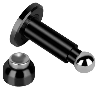 Produktbild von Höhenverstellbarer magnetischer Türstopper aus 304 Edelstahl, Schwarz