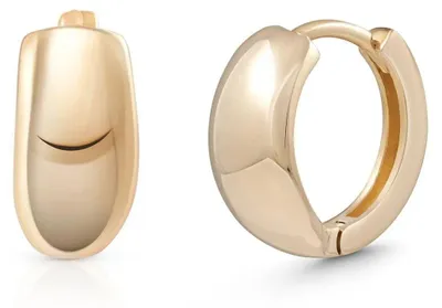 Produktbild von SuzanGold Huggies Damen Echtgold Suzan Huggies 375 Gelbgold Elegantes Design