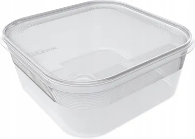 Produktbild von plast team Gefrierdose Helsinki 1,8 Liter quadratisch transparent
