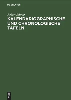 Produktbild von Kalendariographische und chronologische Tafeln