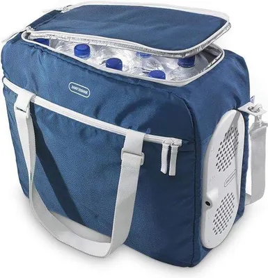 Produktbild von Kleine 32L blaue 12V Camping-Kühlbox