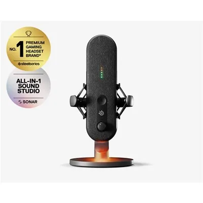Obrázok produktu pre Steelseries ALIAS, PC mikrofón, 120 dB, 50 - 20000 Hz, 24 bit, 48 kHz, Kábel